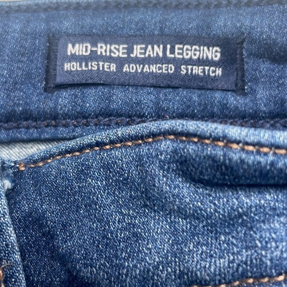 Hollister Jeans Super Strech Mid Rise Jean Leggings Advance Stretch Size 26 - Picture 4 of 11